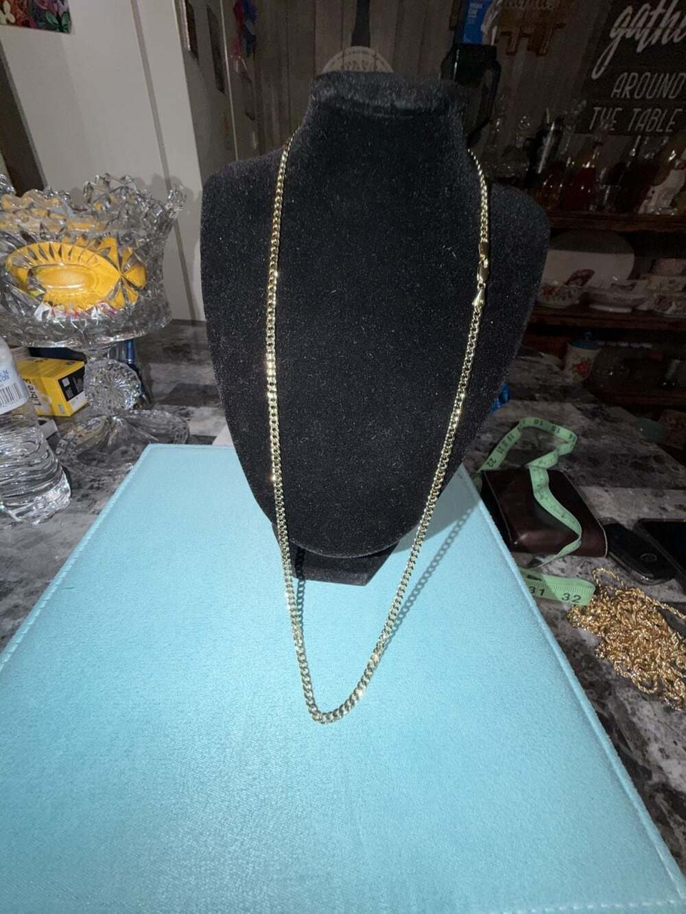 14K Yellow Gold thermal infused over brass 24 inch never tarnish